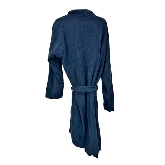 UGG Men's Cotton Turner Terry Robe Long Sleeve Navy Blue Size L/XL NWT - Picture 13 of 13
